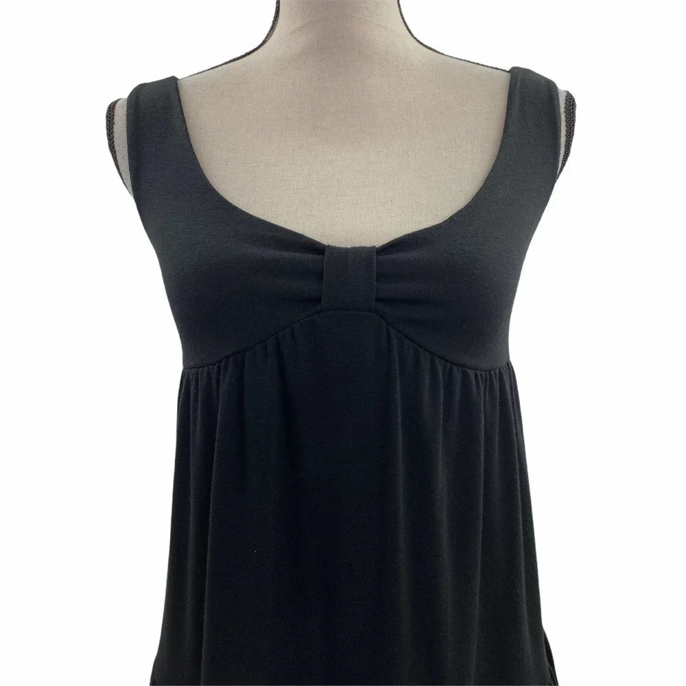 CATCH My I Black Smocked Ruffled Mini Dress Small - Picture 2 of 12